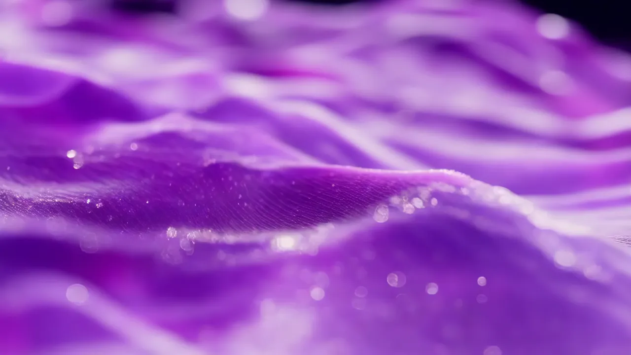 Purple Flowing Textures in Abstract Design