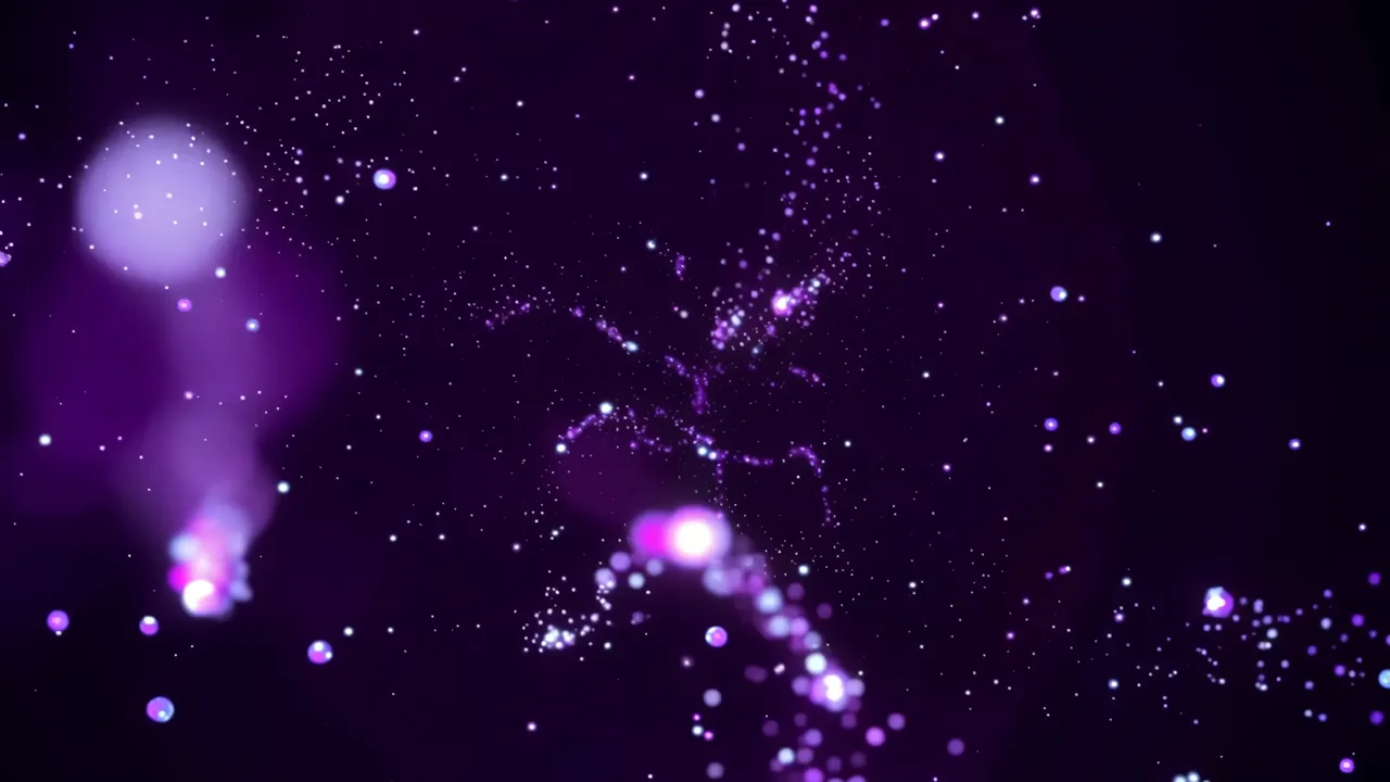 Purple Minimal Floating Shimmer Background Loop