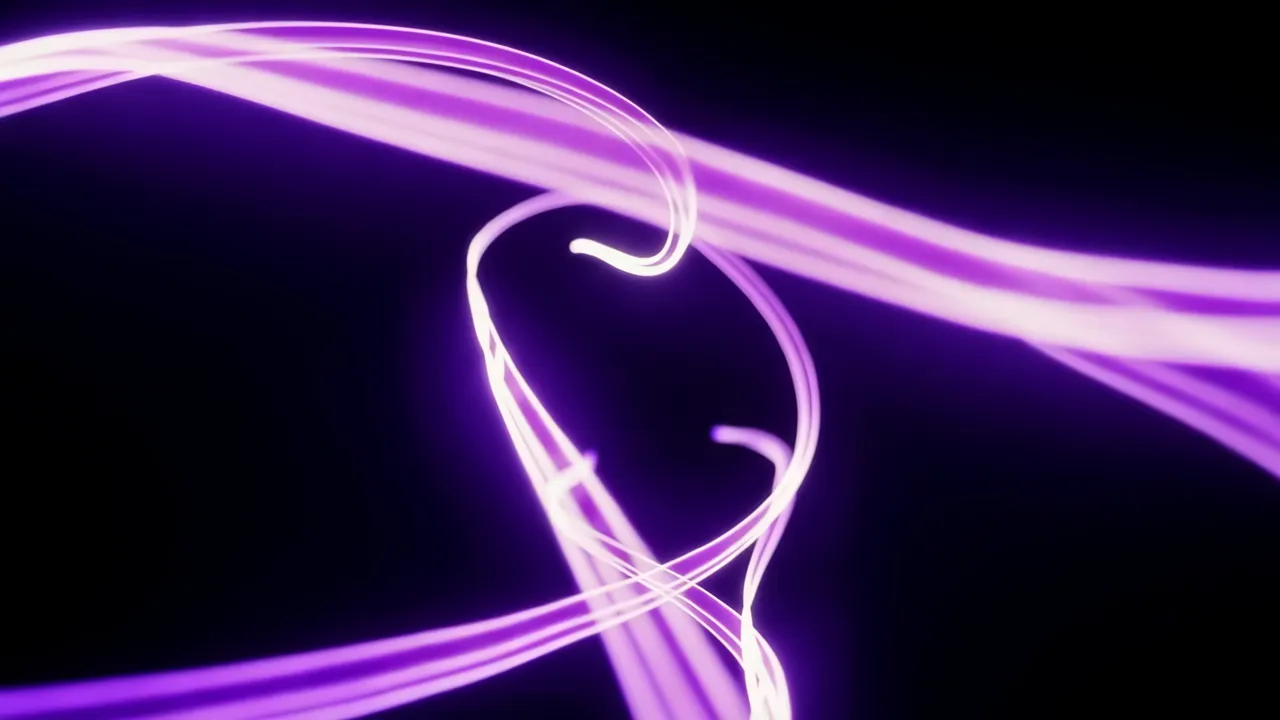 Purple Minimal Light Trails on a Dark Background