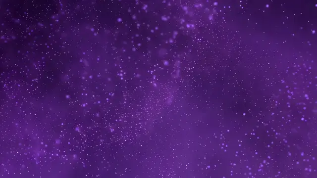 Purple Sci-Fi Floating Shimmering Dust in Space