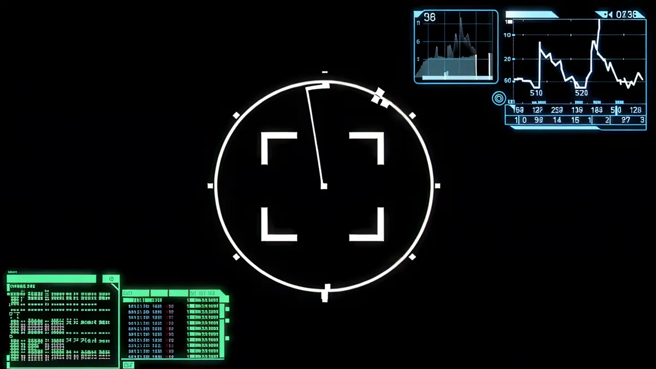 Radar Sweep Animation with Scanning Line and Blip Indicators