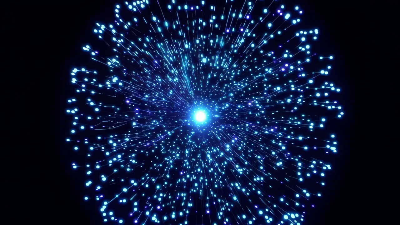 Rotating Electric Blue Light Filaments with Depth