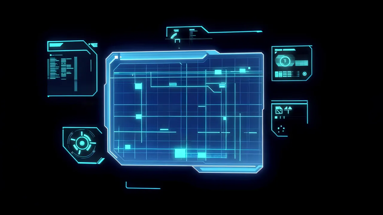 Scanning Grid Overlay with Detection Indicators
