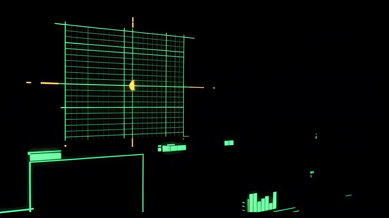Scanning Grid Overlay with Detection Indicators