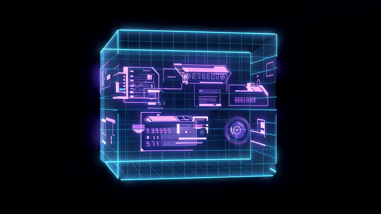 Scanning Grid Overlay with Detection Indicators