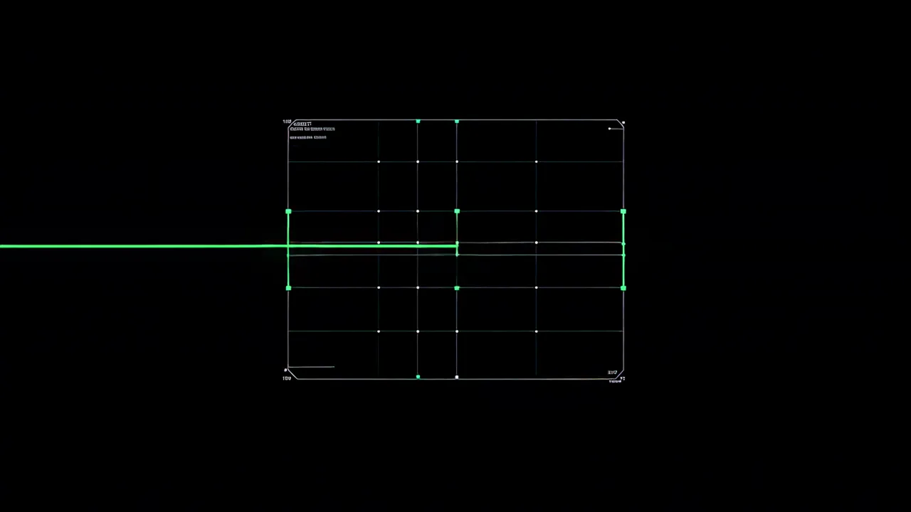 Scanning Grid Overlay with Detection Indicators