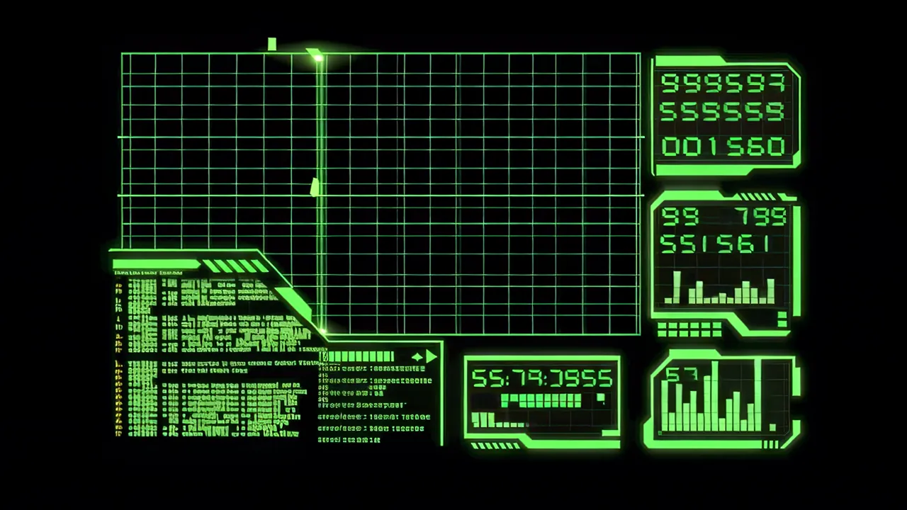 Scanning Grid Overlay with Detection Indicators