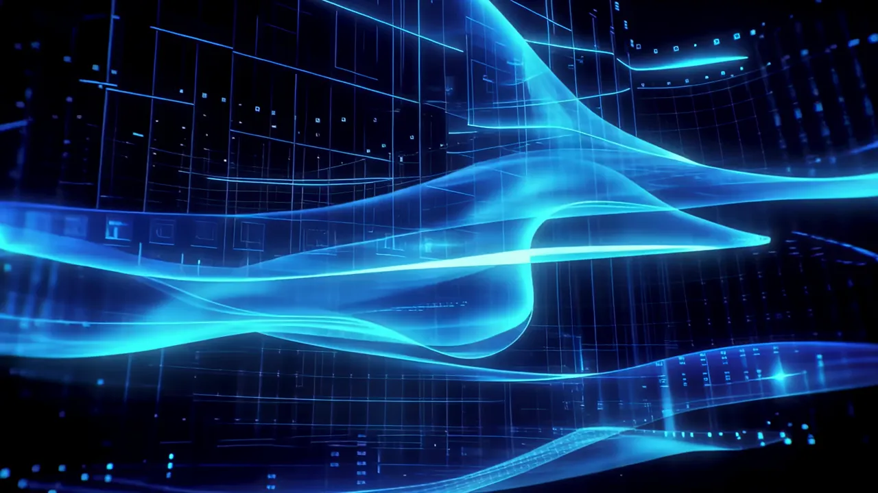 Shifting Translucent Blue Light and Data Layers