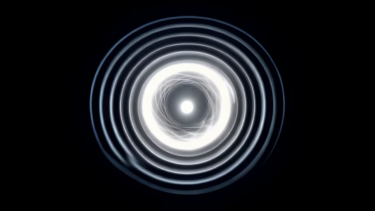 Shockwave Rings Expanding from Impact Point
