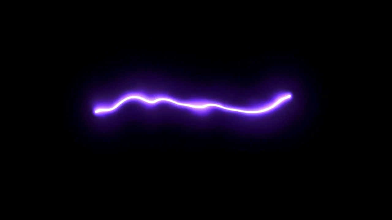Slow-Moving Electrical Discharge in Dark Background