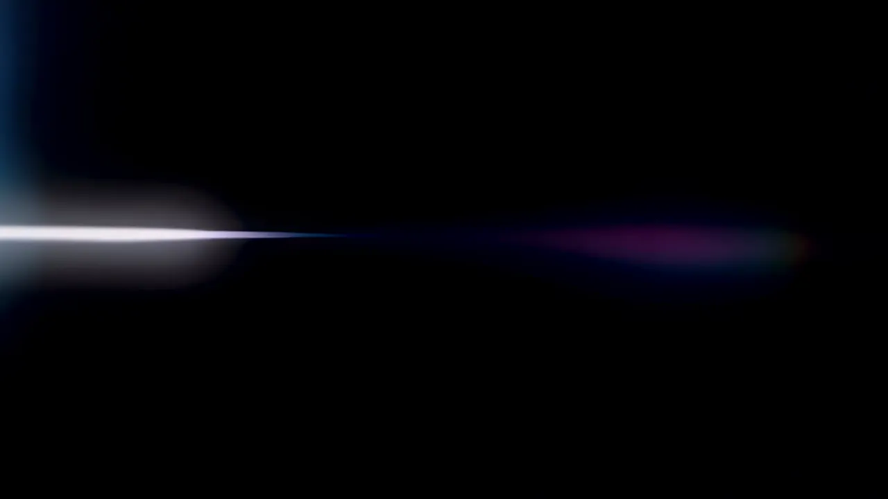 Soft Blue Light Leak on Black Background
