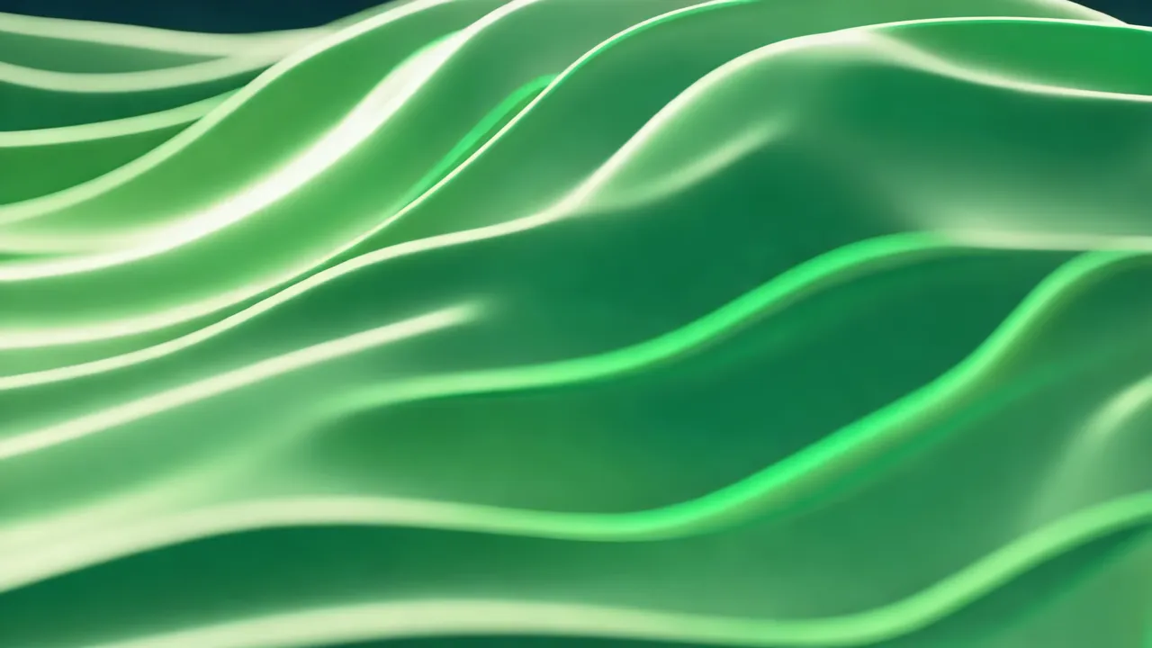 Soft Green Abstract Wave Pattern Background