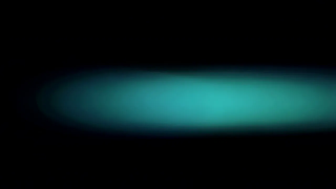Soft Horizontal Light Streak on Black Background