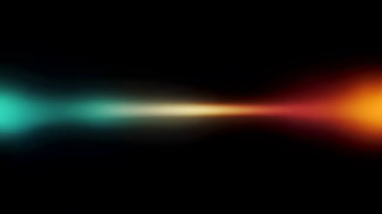 Soft Teal and Cyan Light Bloom on Black Background