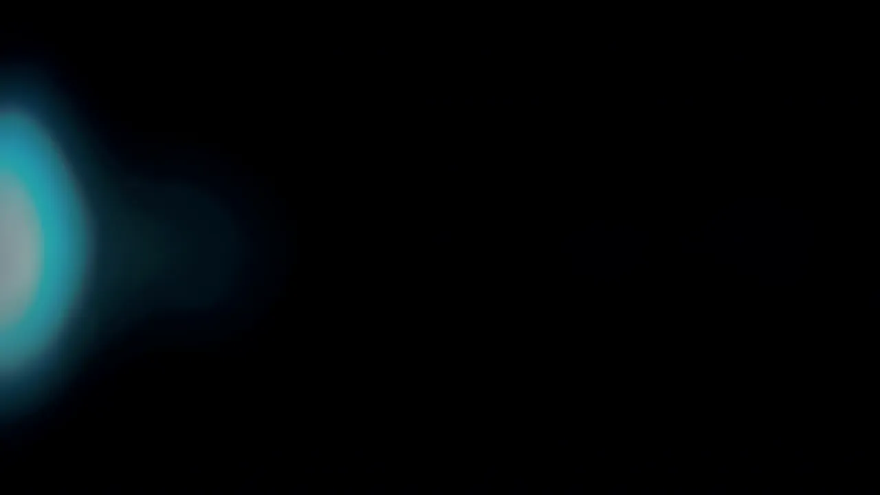 Soft Teal and Cyan Light Blooming on Black Background