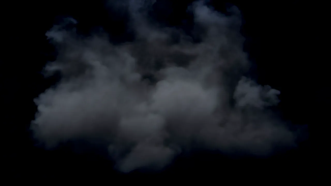 Soft Volumetric Fog Cloud Drifting Across the Screen