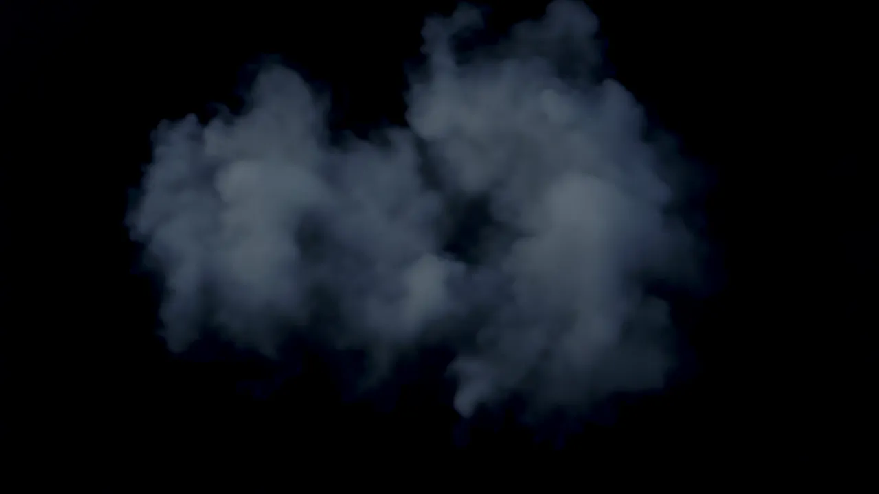 Soft Volumetric Fog Cloud Drifting and Expanding