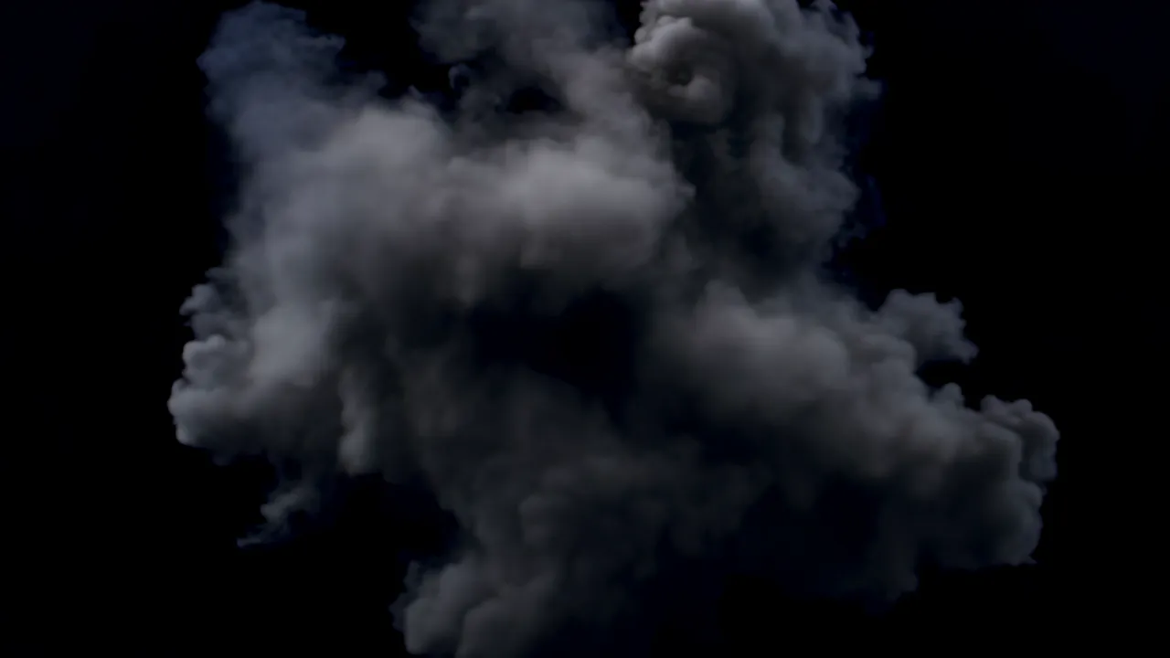 Soft Volumetric Fog Cloud Drifting and Expanding
