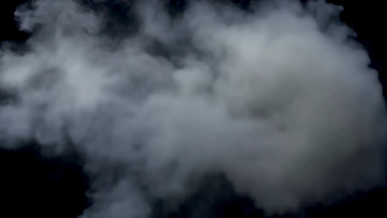 Soft Volumetric Fog Cloud Expanding Across the Screen