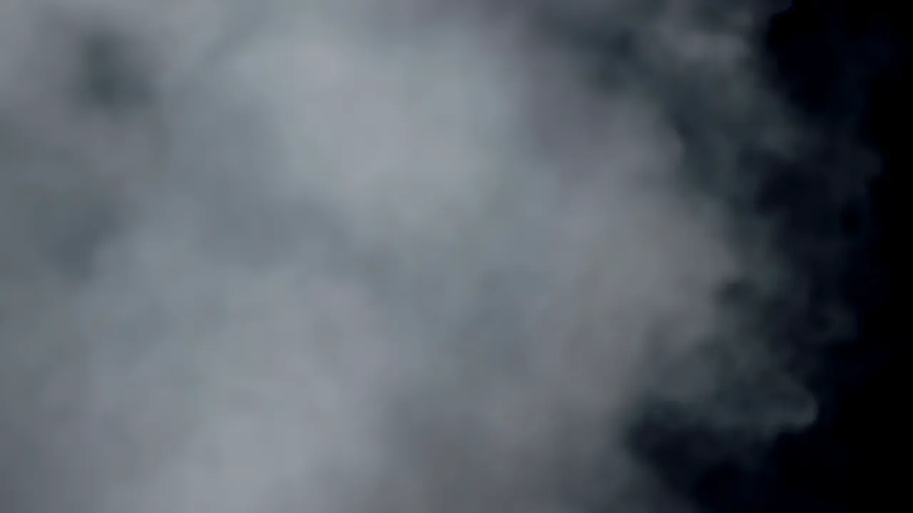 Soft Volumetric Fog Cloud Expanding in Darkness