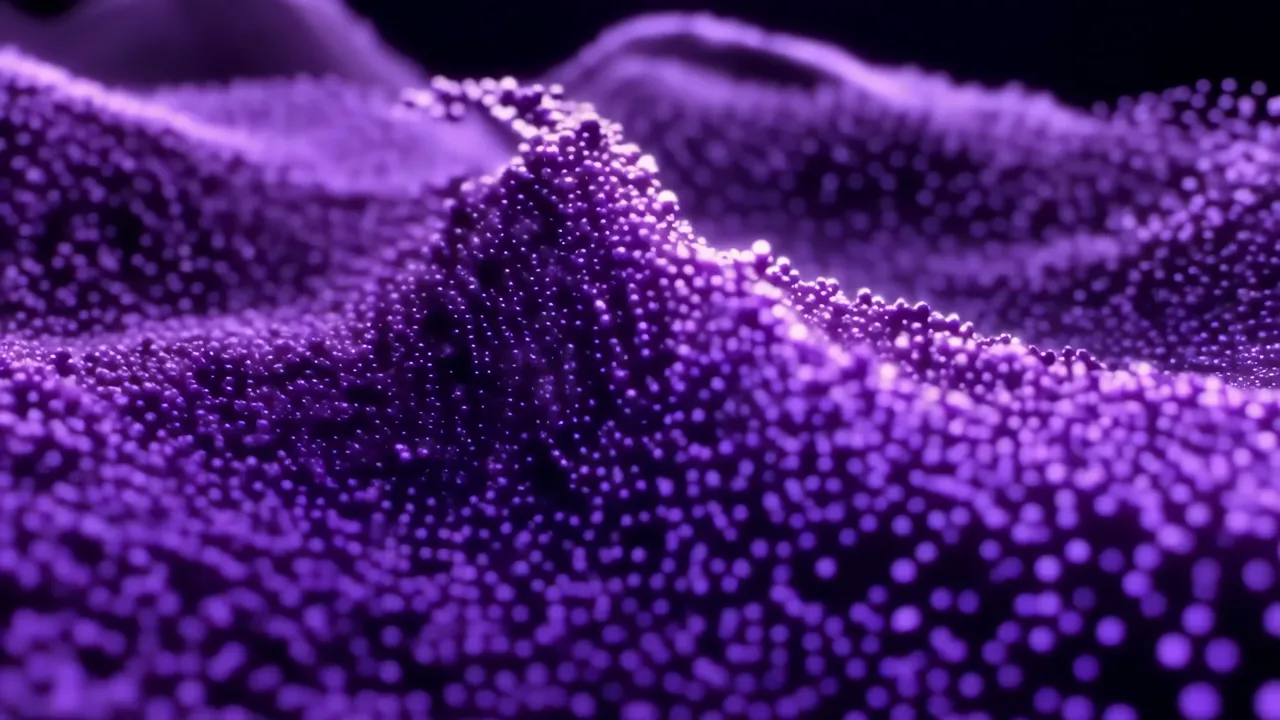 Stylized Purple Abstract Particle Background