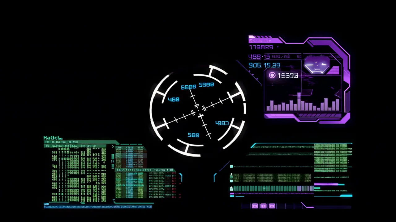 Tactical Targeting Reticle with Range Finder Display