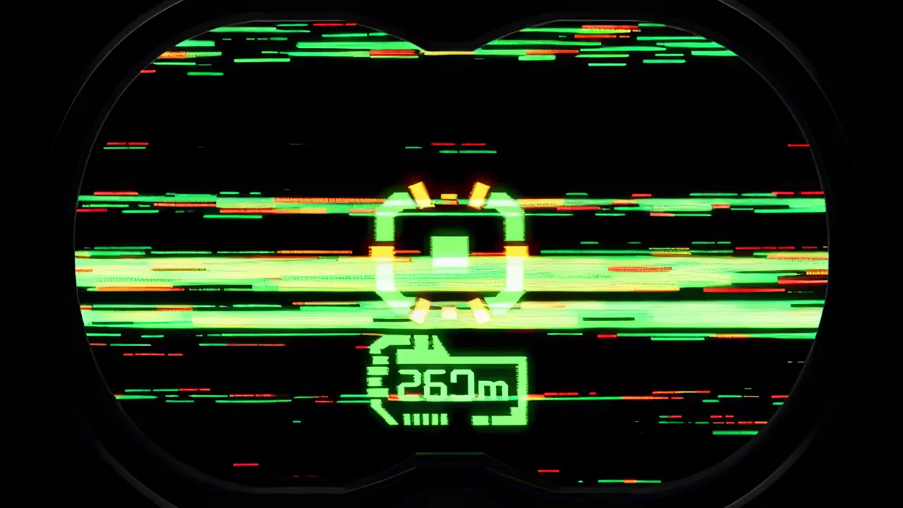 Target Lock-On Reticle Closing with Confirmation Indicators