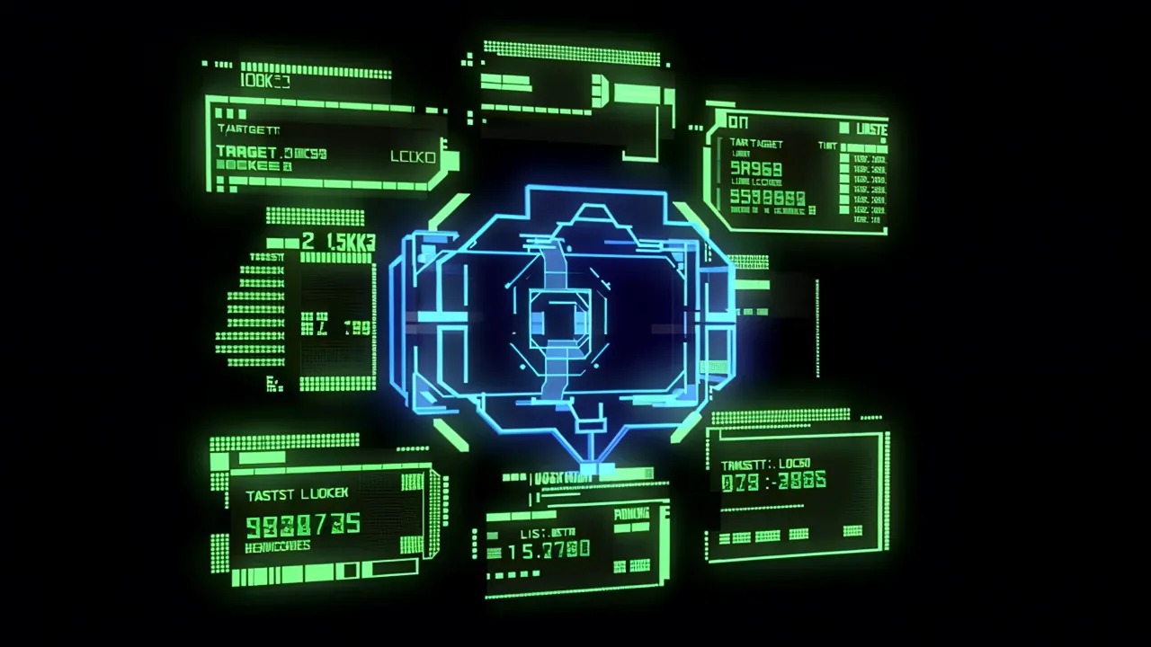 Target Lock-On Reticle with Confirmation Indicators