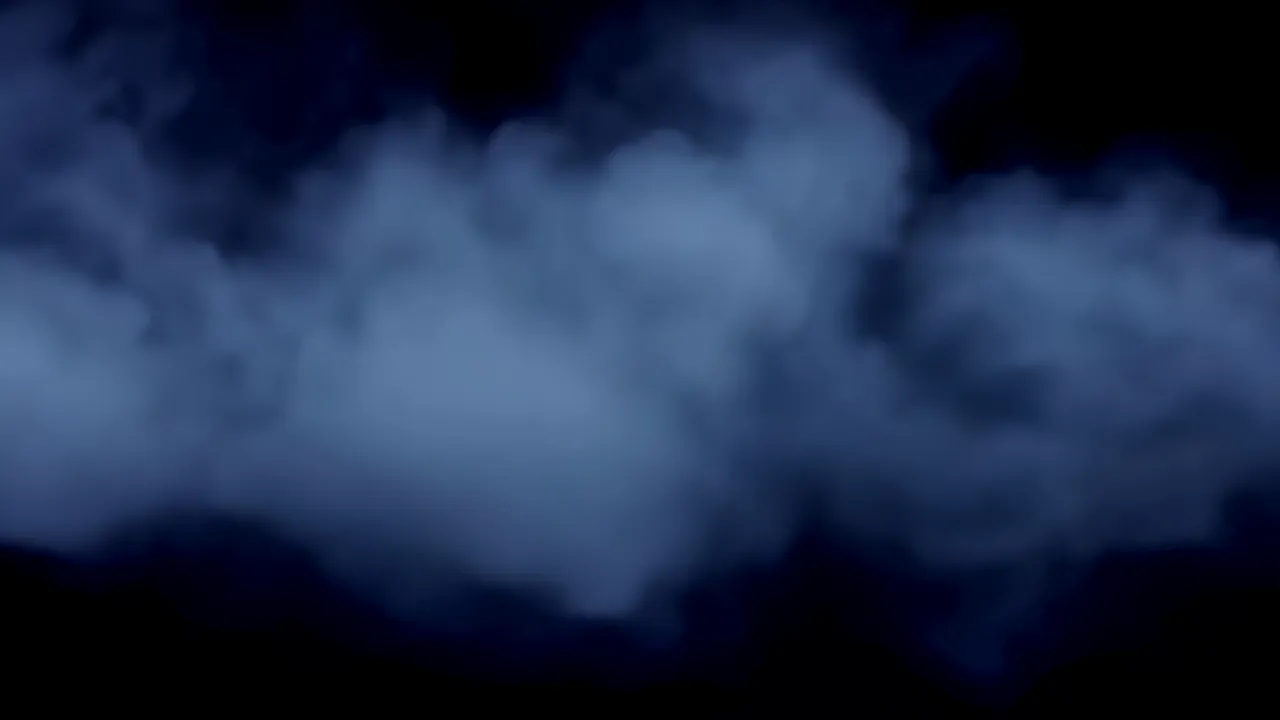 Thick Low-Lying Fog Spreading Across a Dark Background