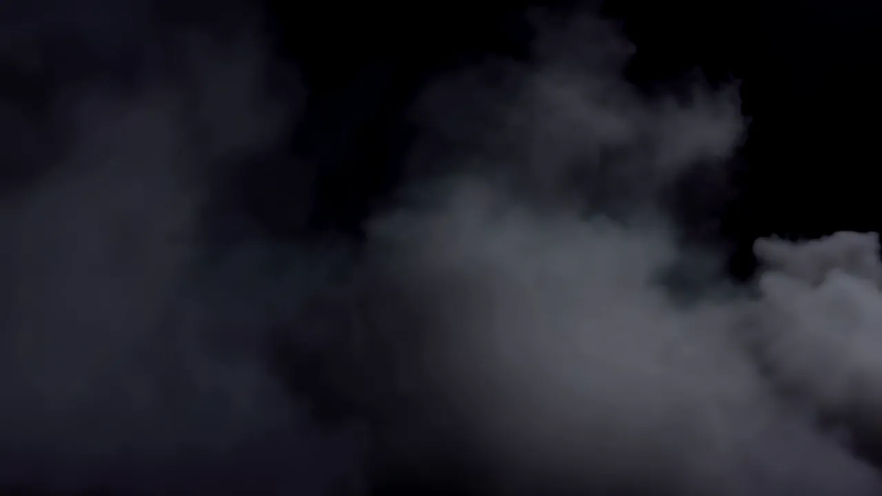Thick Smoke Rolling Along the Ground