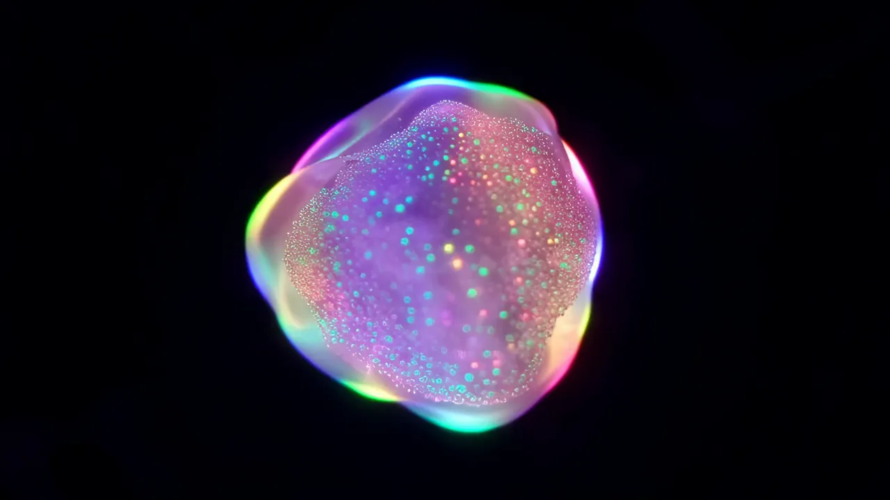 Translucent Colorful Masses Shifting in Abstract Motion