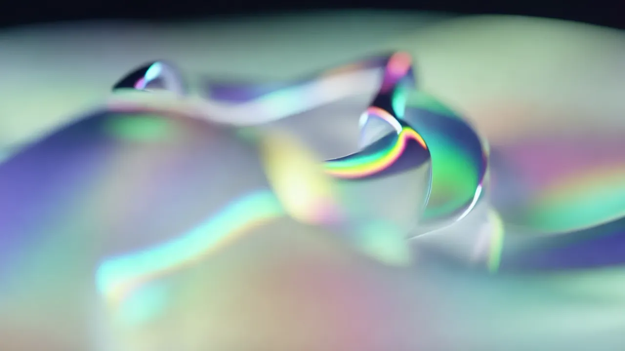 Translucent Iridescent Fluid Volumes Morphing Softly