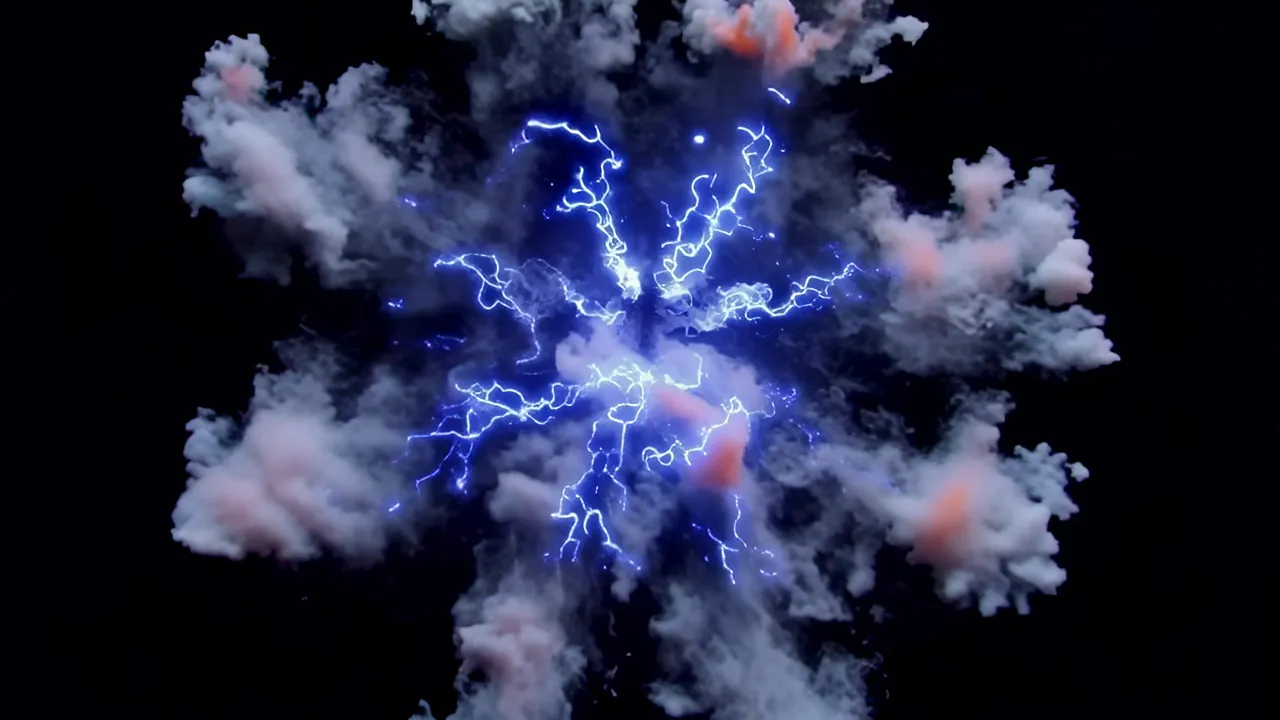 Underwater Explosion Bubble with Turbulent Foam and Light
