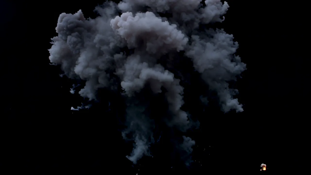 Underwater Explosion Bubble with Turbulent Foam Effects
