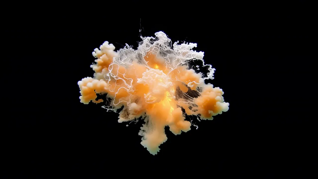 Underwater Explosion Bubble with Turbulent Foam