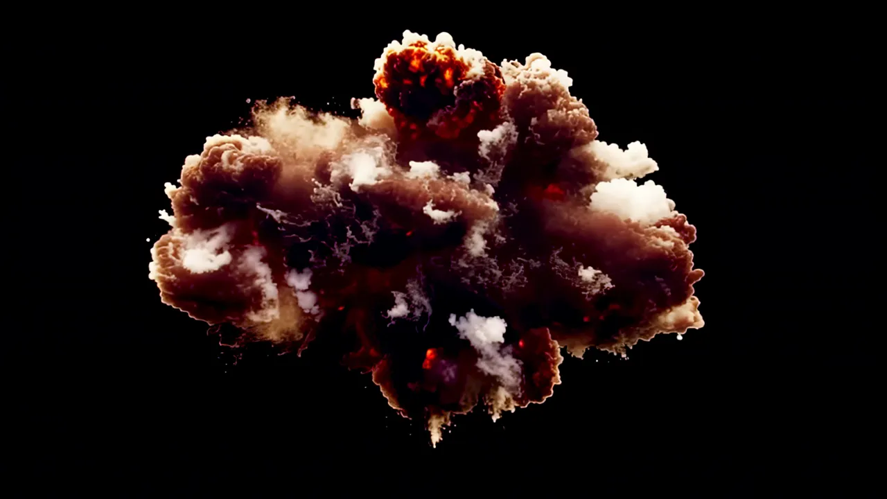 Underwater-style Explosion Bubble with White Foam Effects