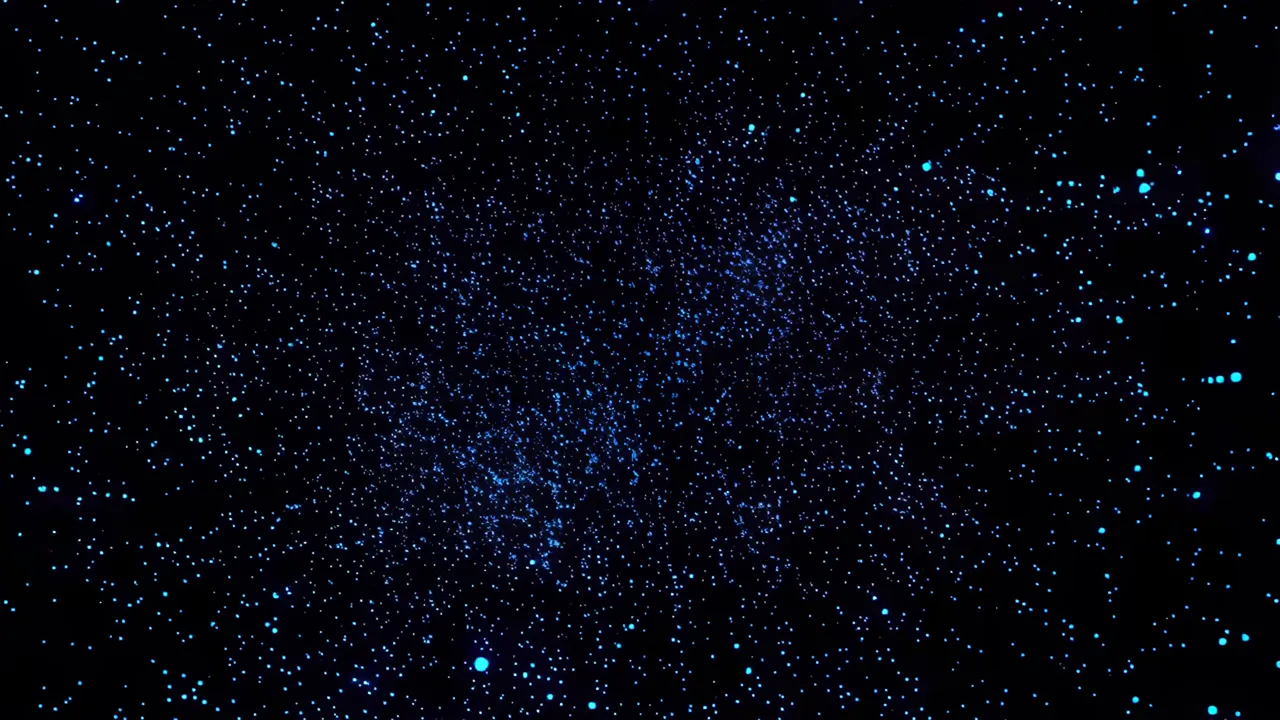 Vast Field of Light Points Breathing and Shifting