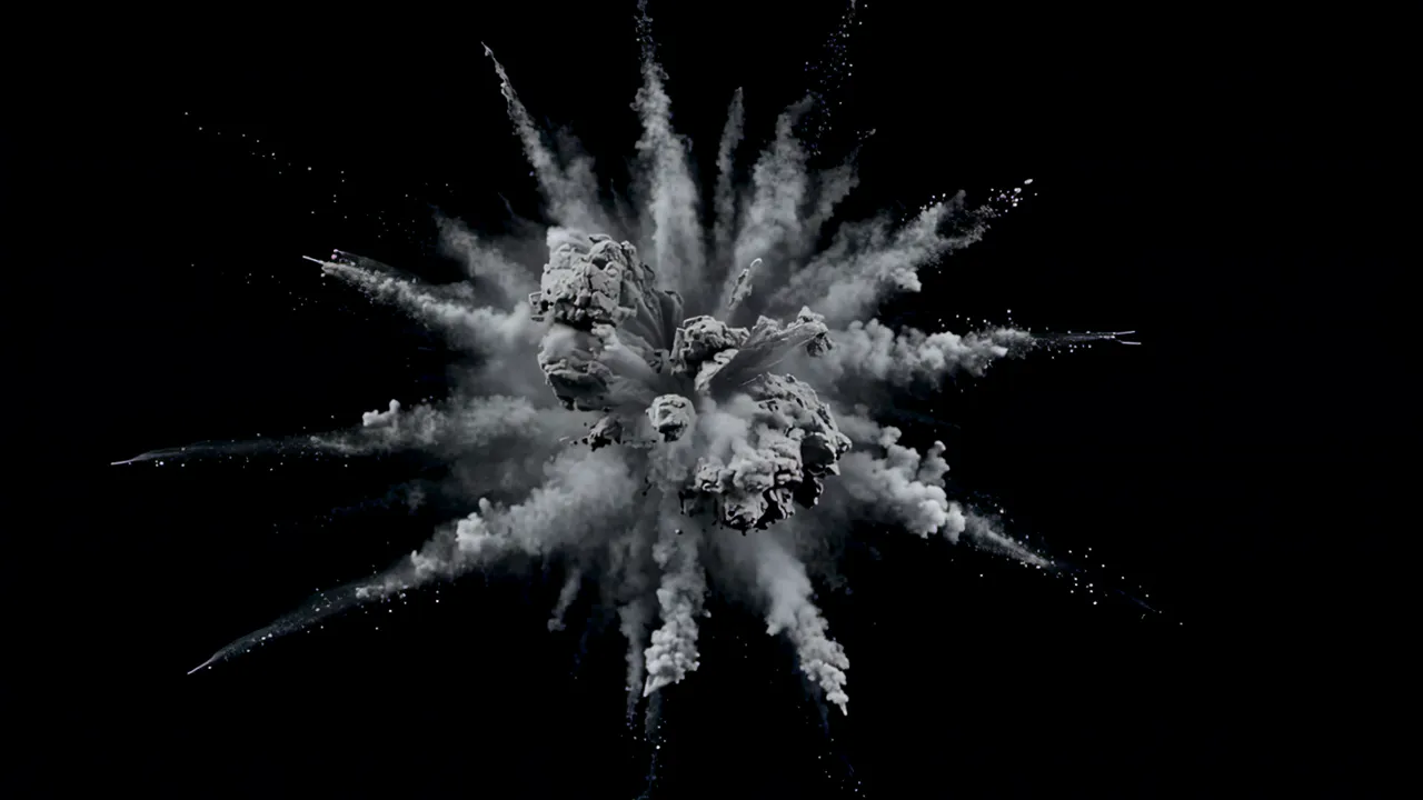 Vibrant Energy Burst with Expanding Shockwave Effect