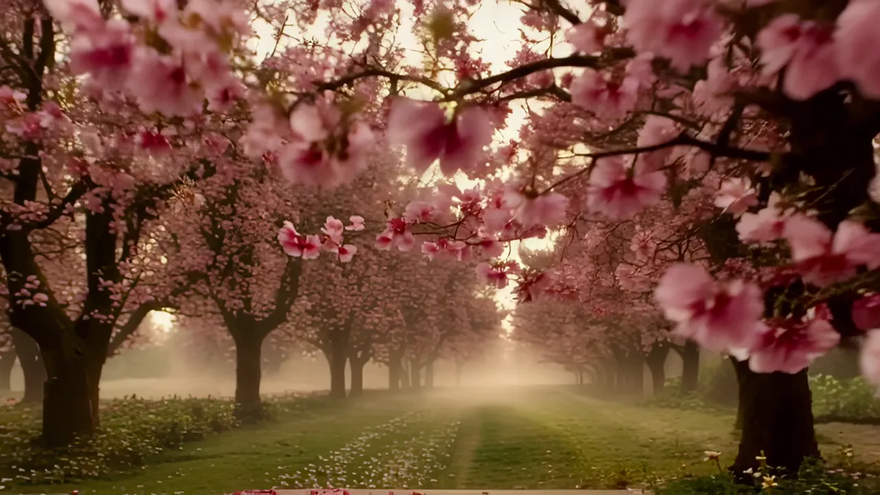 Vibrant Field of Tulips in Full Bloom - Scenic Landscape