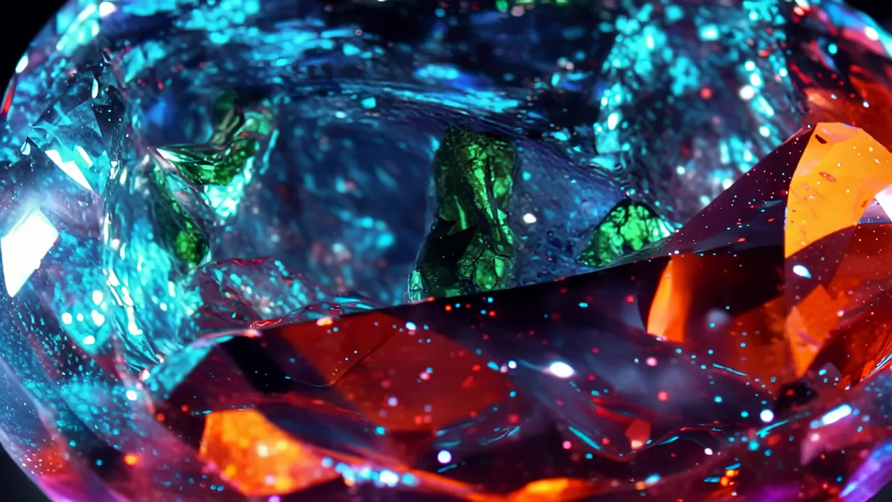 Vibrant Neon Blue-Green Paraiba Tourmaline Close-Up