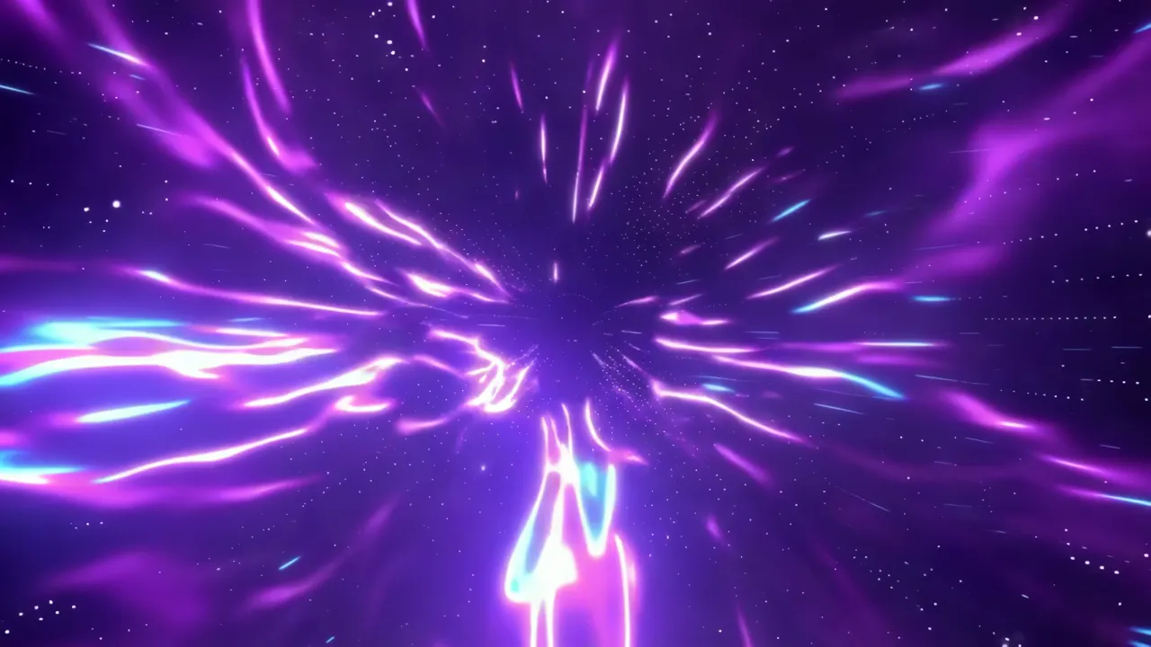 Vibrant Purple Futuristic Plasma Technology Background