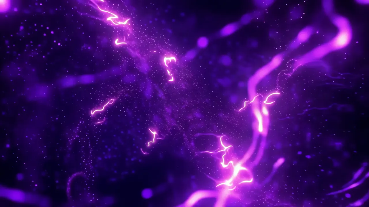Vibrant Purple Neon Energy Background