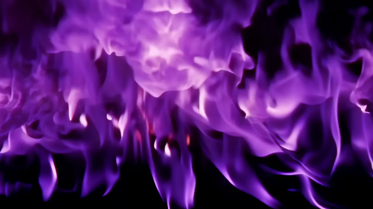 Vivid Fire Explosion Spreading Across the Frame