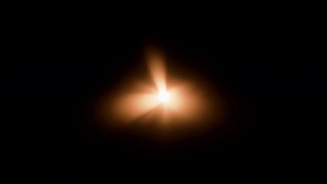 Warm Organic Glow Pulsing on Deep Black Background