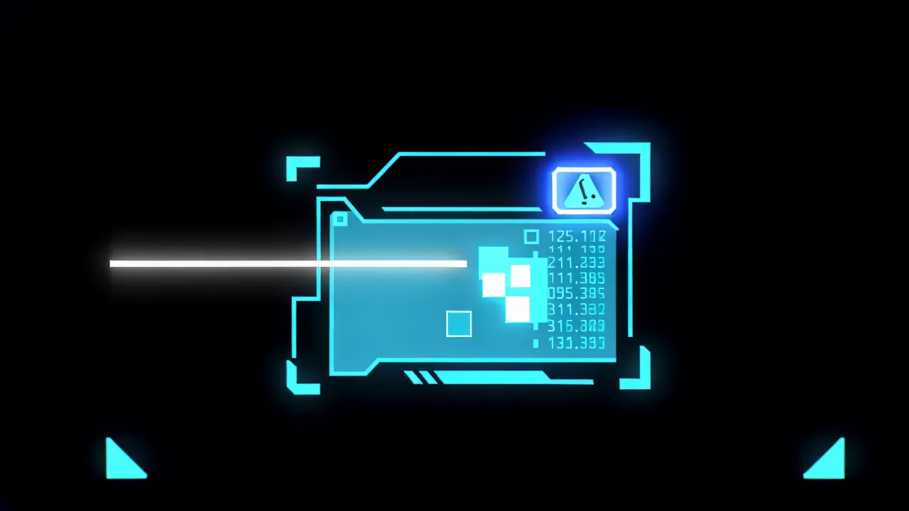 Warning Alert Display with Flashing Indicators