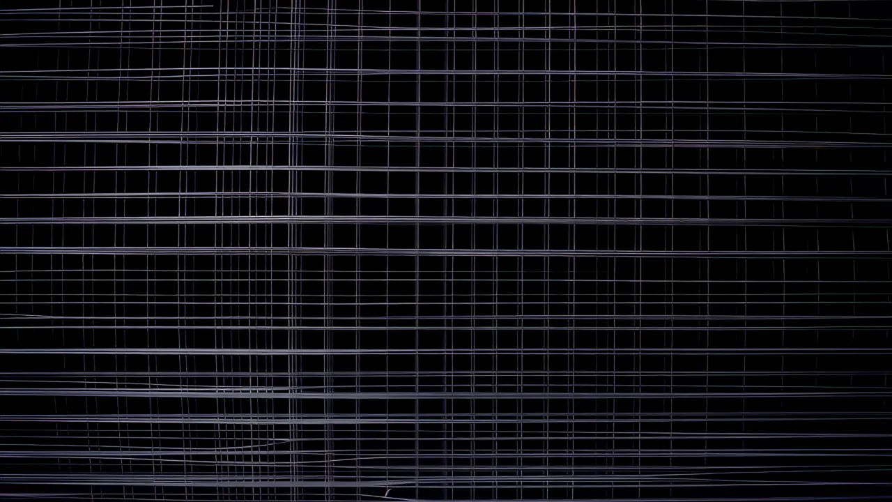Warping Parallel Lines Across a Black Background