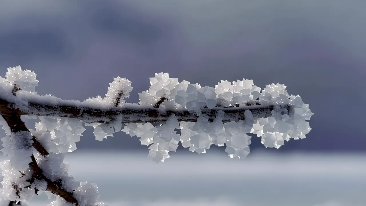 Wide Arctic Ice Field Beneath Dramatic Winter Skies