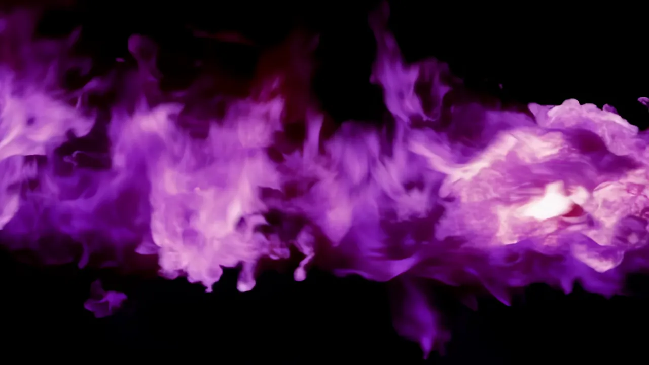 Wide Fire Explosion Spreading Across the Frame